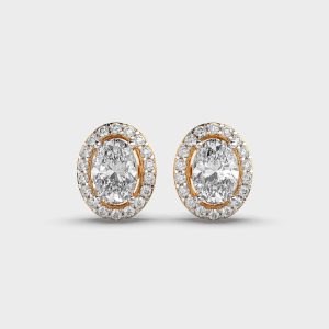 1 Carat Classic Oval Diamond Studs