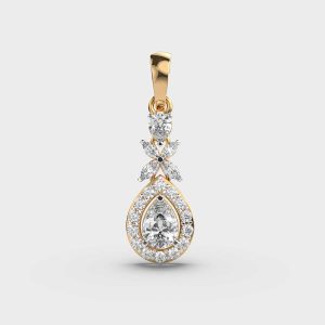 Alluring Diamond Drop Pendant (Without Chain)